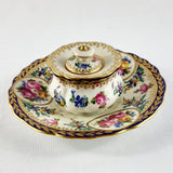 Antique Porcelain Dresden Ink Well