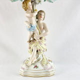 19th Century German Porcelain Candelabra in the Manner of Meissen.