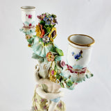 19th Century German Porcelain Candelabra in the Manner of Meissen.
