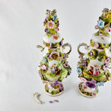 19th Century Antique Pair of Lidded Vases by Victoria Carlsbad Austria
