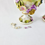 19th Century Antique Pair of Lidded Vases by Victoria Carlsbad Austria
