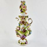 19th Century Antique Pair of Lidded Vases by Victoria Carlsbad Austria