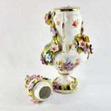 19th Century Antique Pair of Lidded Vases by Victoria Carlsbad Austria