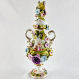 19th Century Antique Pair of Lidded Vases by Victoria Carlsbad Austria