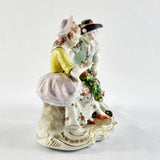 Antique 19th Century Sitzendorf Romantic Young Couple