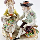Antique 19th Century Sitzendorf Romantic Young Couple