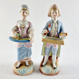 Pair of Antique Continental Figures of Young Couple.