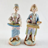 Pair of Antique Continental Figures of Young Couple.