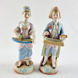 Pair of Antique Continental Figures of Young Couple.
