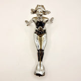 Large Vintage Chrome Art Deco Nude Diver Car Mascot