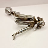 Large Vintage Chrome Art Deco Nude Diver Car Mascot