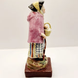 Early 19th Century Staffordshire Pottery Figure of an Old Lady - Age.
