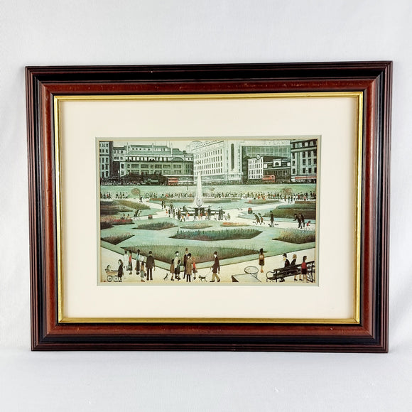 Limited Edition Print by Marshall Arts After Lowry, Piccadilly Gardens.