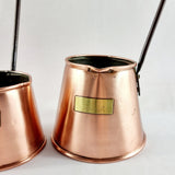 Set of Three Antique Copper Graduating Set of Cider Measures