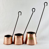 Set of Three Antique Copper Graduating Set of Cider Measures