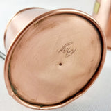 Set of Three Antique Copper Graduating Set of Cider Measures