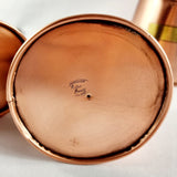 Set of Three Antique Copper Graduating Set of Cider Measures