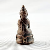 Three Antique Miniature Travel Buddha Bronze Figures