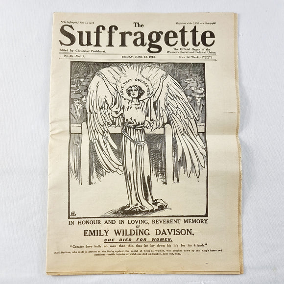 The Suffragette June 13th 1913 No. 35 Vol. 1 Newspaper