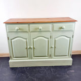 Painted Pine Three Section Sideboard