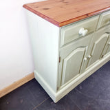 Painted Pine Three Section Sideboard