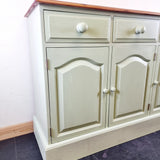 Painted Pine Three Section Sideboard