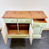 Painted Pine Three Section Sideboard