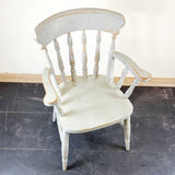 Pair of Shabby Chic Farmhouse Pine Chairs