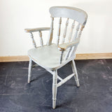 Pair of Shabby Chic Farmhouse Pine Chairs