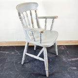 Pair of Shabby Chic Farmhouse Pine Chairs