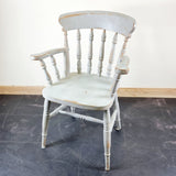 Pair of Shabby Chic Farmhouse Pine Chairs