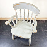 Pair of Shabby Chic Farmhouse Pine Chairs