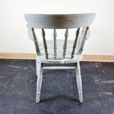 Pair of Shabby Chic Farmhouse Pine Chairs