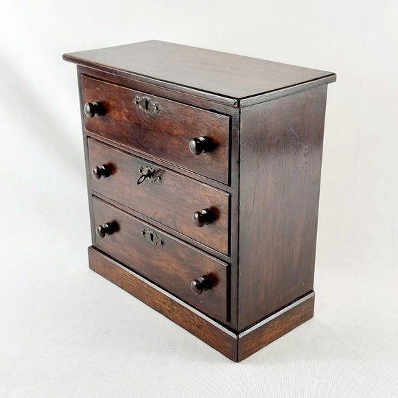 Antique Mahogany Apprentice Piece Chest of Drawers.