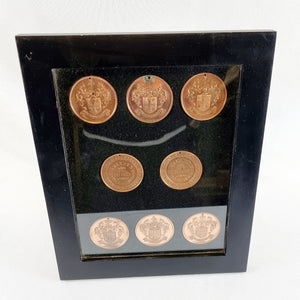 Eight Bronze Wolverhampton Education Committee School Medals
