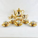 Vintage Epiag Czechoslovakia Gold Six Settings Tea Service