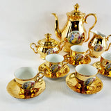 Vintage Epiag Czechoslovakia Gold Six Settings Tea Service