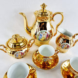 Vintage Epiag Czechoslovakia Gold Six Settings Tea Service
