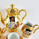 Vintage Epiag Czechoslovakia Gold Six Settings Tea Service