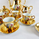 Vintage Epiag Czechoslovakia Gold Six Settings Tea Service