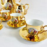 Vintage Epiag Czechoslovakia Gold Six Settings Tea Service
