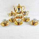 Vintage Epiag Czechoslovakia Gold Six Settings Tea Service