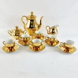 Vintage Epiag Czechoslovakia Gold Six Settings Tea Service