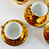 Vintage Epiag Czechoslovakia Gold Six Settings Tea Service