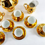 Vintage Epiag Czechoslovakia Gold Six Settings Tea Service