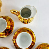 Vintage Epiag Czechoslovakia Gold Six Settings Tea Service