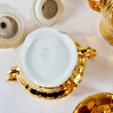 Vintage Epiag Czechoslovakia Gold Six Settings Tea Service