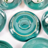 18 Vintage Denby Greenwheat Pattern Cups and Saucers.
