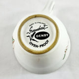 18 Vintage Denby Greenwheat Pattern Cups and Saucers.