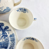 28 Piece Vintage Dinner Service Swinnertons Staffordshire England, The Ferry Pattern
